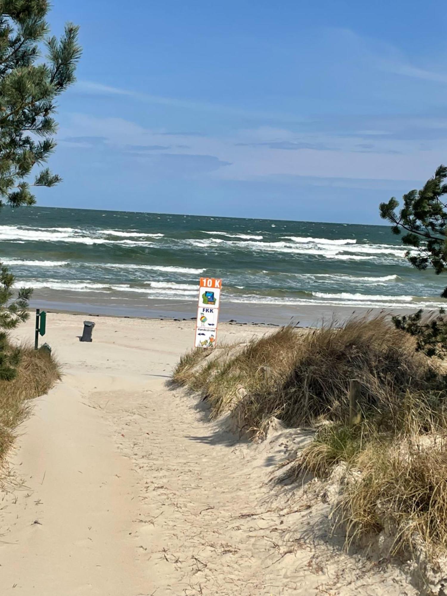 Reet Am Strand Mit Hund Karlshagen Esterno foto